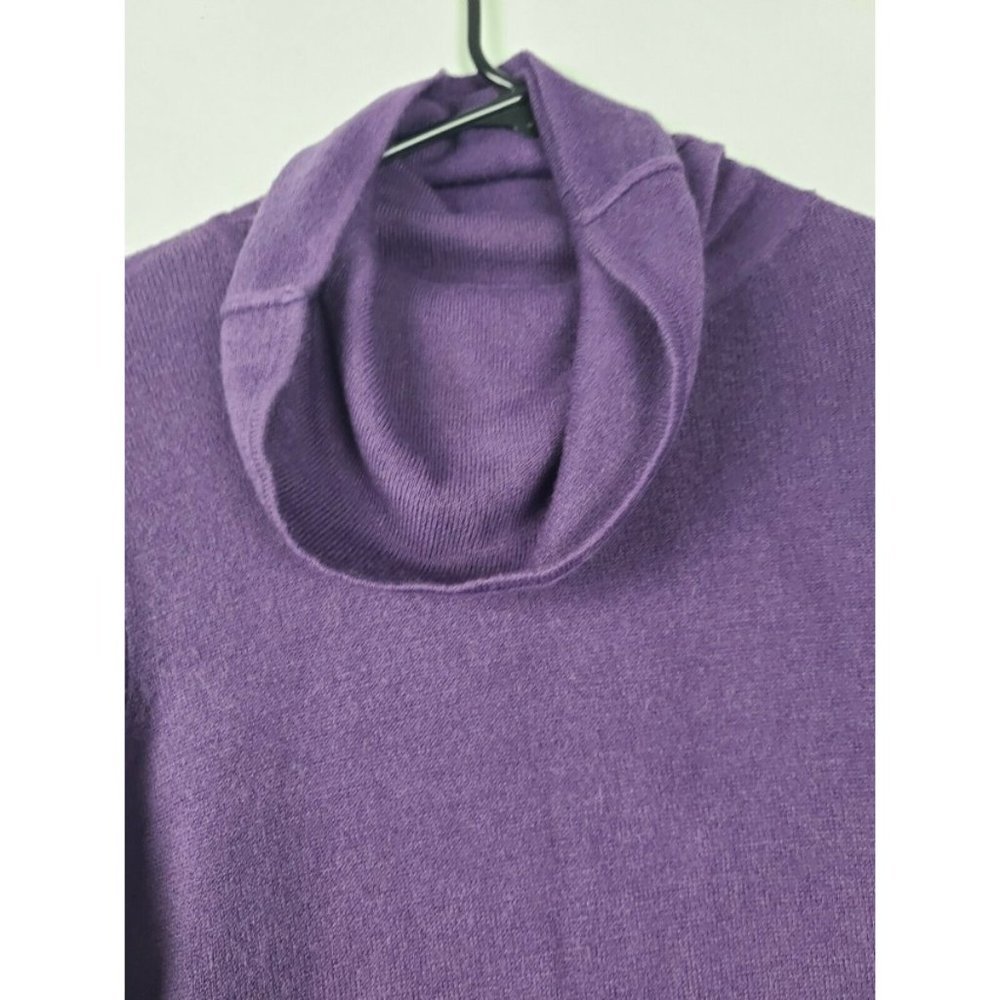COLDWATER Creek Purple Pullover Sweater Size PM - Picture 2 of 6